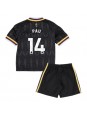 Aston Villa Pau Torres #14 Venkovní dres pro děti 2026-27 Krátký Rukáv (+ trenýrky)
